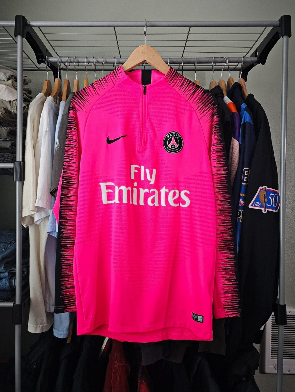 Nike PSG Vaporknit Strike 2.0 Training Long Sleeve Shirt Size Medium